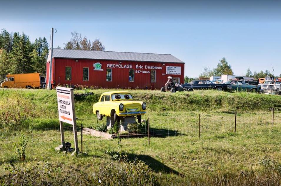 recyclage recuperation remorquage vehicule auto voiture larouche hébertville station droite